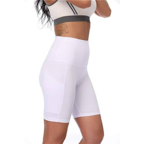 Neleus High Waist Biker Shorts Women Tummy Control Yoga Running Gym Workout - Picture 2 of 7